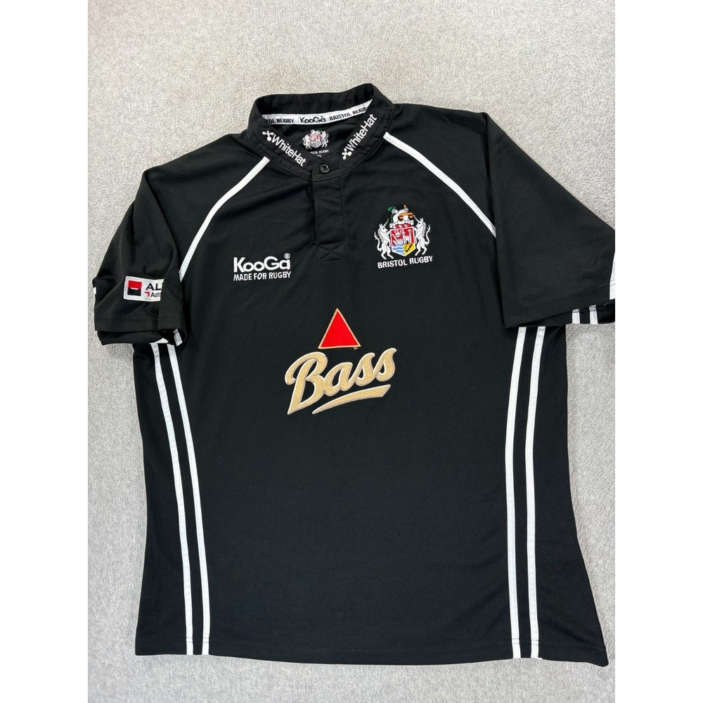 Bristol Rugby Club 2007-08 Black Shirt Jersey Kooga (Men's 3XL) Black Stitched
